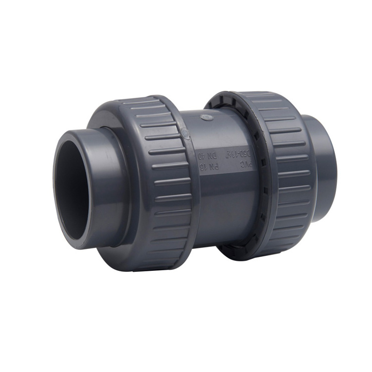 Plastic UPVC PVC-U PVC Non Return Non-Return Ball Check Valve