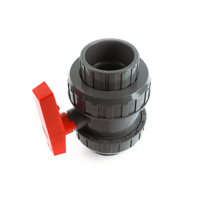 40mm 50mm 80mm 100mm 2 Way UPVC PVC True Union Plastic Ball Valve