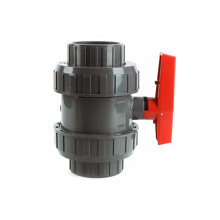 40mm 50mm 80mm 100mm 2 Way UPVC PVC True Union Plastic Ball Valve