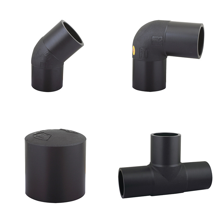 butt fusion hdpe pipe fittings tee joint