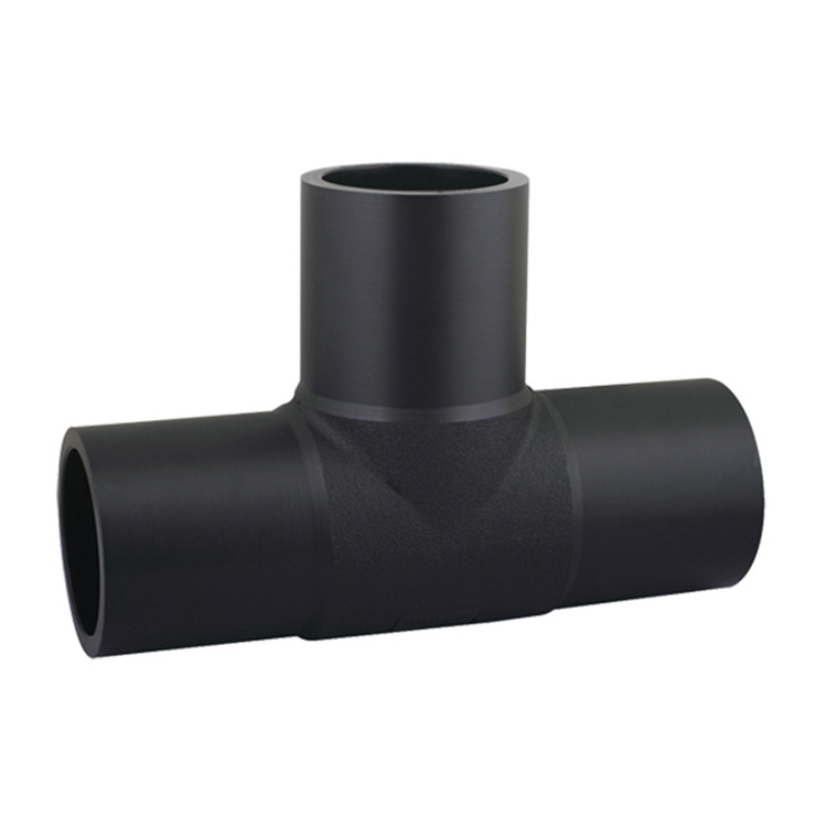 butt fusion hdpe pipe fittings tee joint