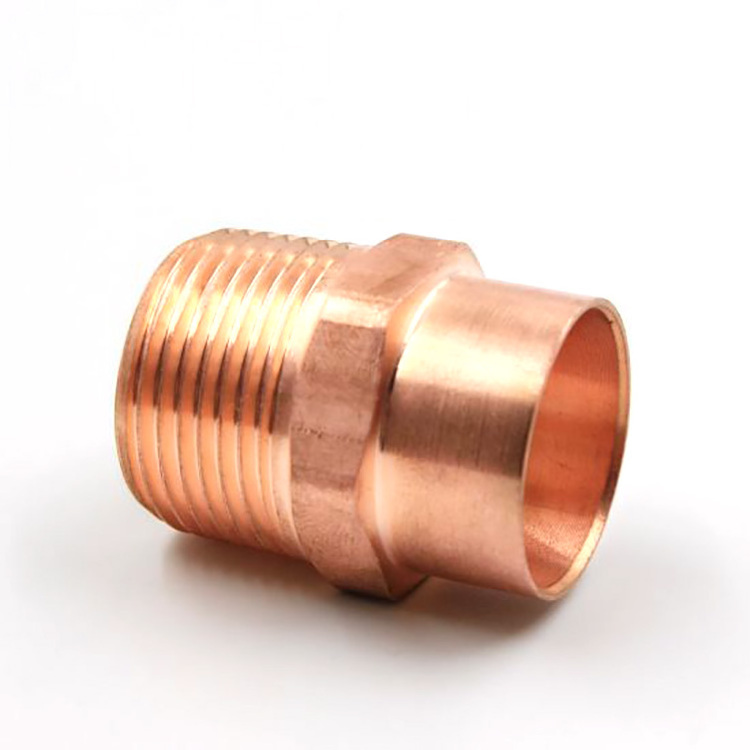 Copper Male/Female Adaptor Socket Pipe Connector Thread Plumbing Fittings