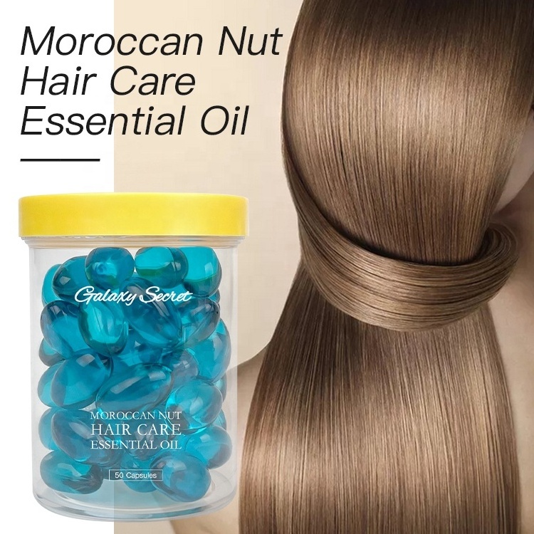 Organic Natural Moisturize Nourishing Deep Repairing Hair Care Products Moroccan Nut Essential Oil Capsules