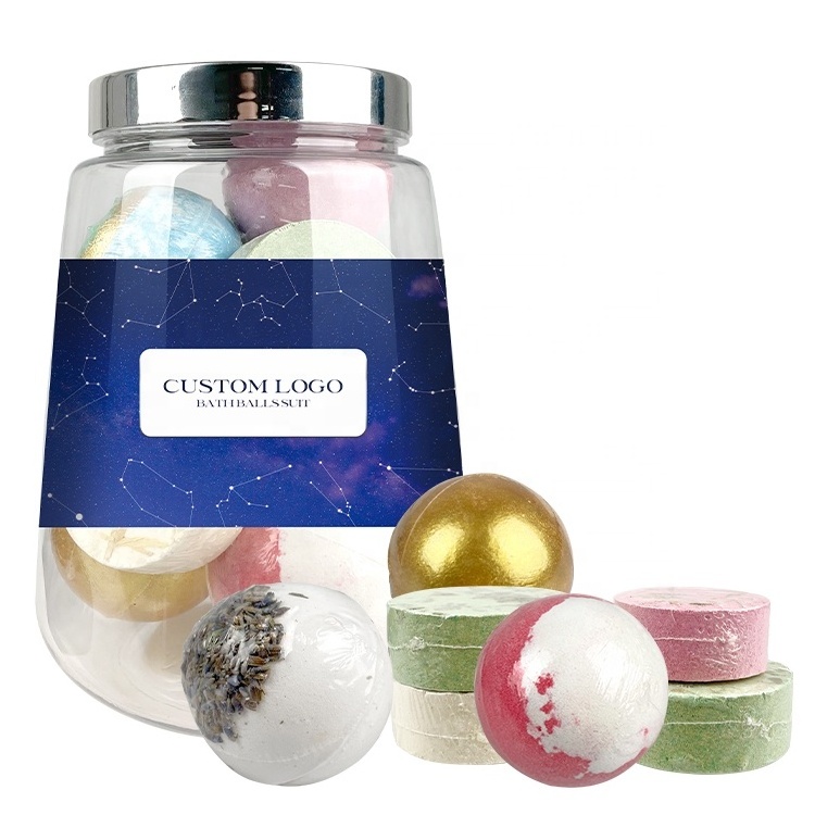 Oem Custom Logo Bath Bomb Fizzy Private Label Bath Fizzies Natural Luxury Christmas Bath Bomb Gift Set Bathbombs