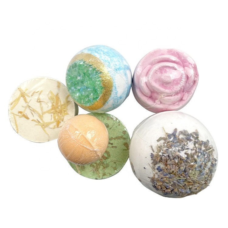 Oem Custom Logo Bath Bomb Fizzy Private Label Bath Fizzies Natural Luxury Christmas Bath Bomb Gift Set Bathbombs