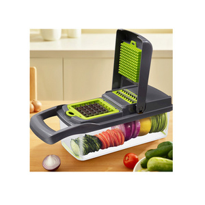 Top Seller Multifunctional Kitchen Accessory Steel Plastic Food Cutter and Slicer Veggie Onion Chopper Grater for Vegetables