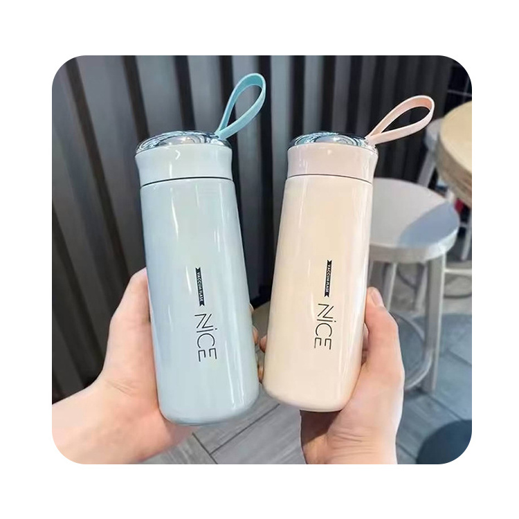 Wholesale Custom Logo Insulated Cup Double Layer Glass Water Cup Creative Company Gift Printing Stainless Steel Bottle