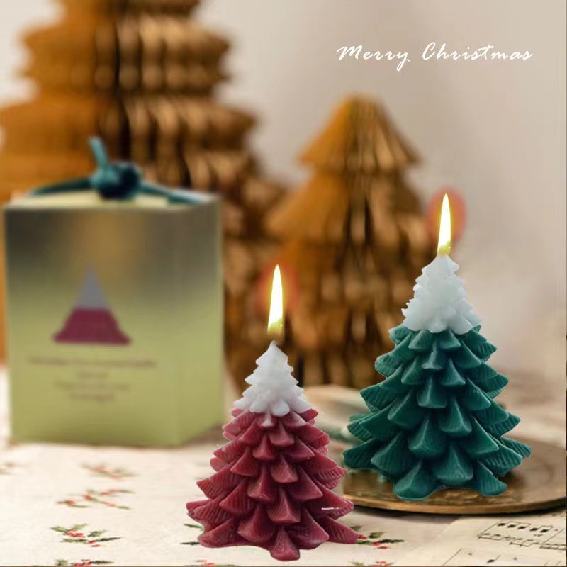 Christmas Candle Custom Scented Candle Christmas Decoration Props Christmas Tree Scented Candle