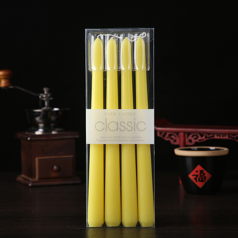 Household Manual Emergency Thickened Candles Household Wholesale Color Smokeless Long Pole Lighting Large Cylindrical Candles