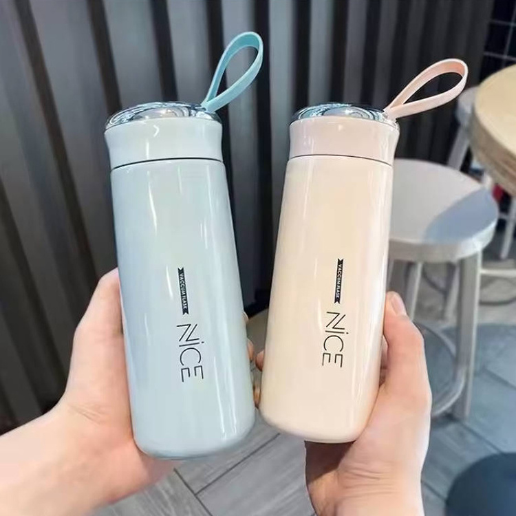 Wholesale Custom Logo Insulated Cup Double Layer Glass Water Cup Creative Company Gift Printing Stainless Steel Bottle