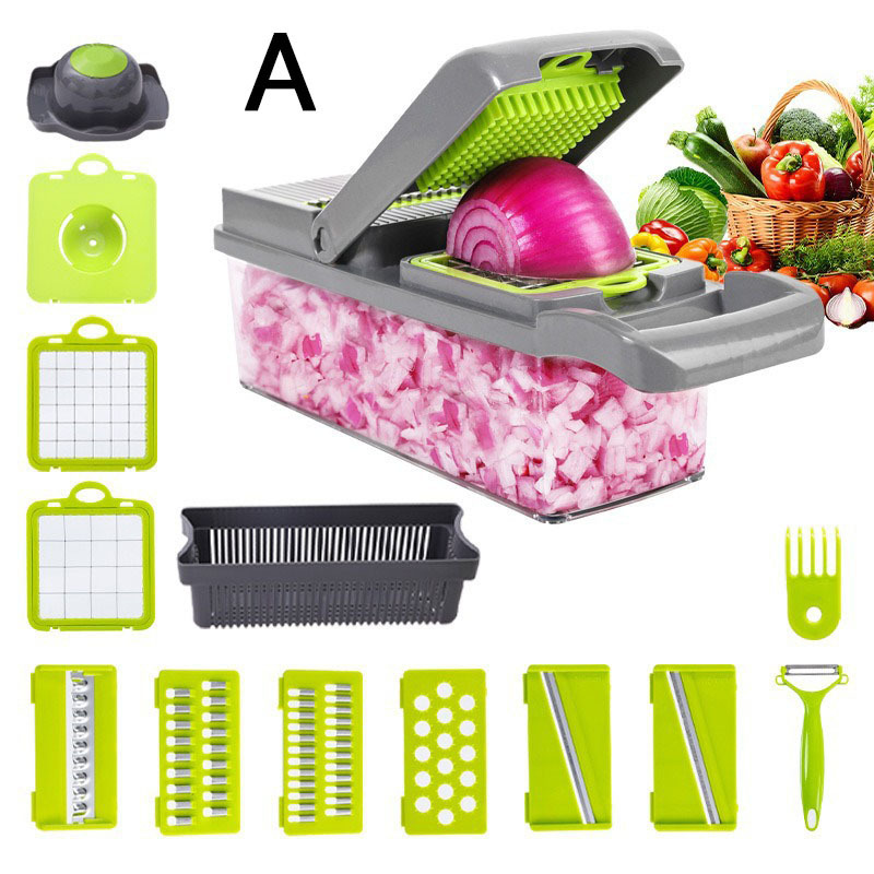 Top Seller Multi Functional Kitchen Accessories Slicer Dicer 12 In 1 Vegetable Chopper