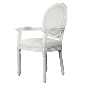 French style antique upholstered dining chair wood cane accent chairs furniture living room armchair