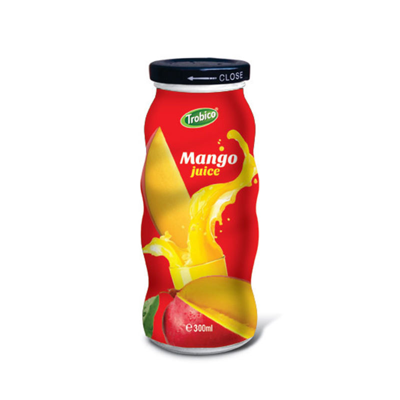 OEM Fruit Juice Trobico Brand 300ml Glass Bottle Mango Juice