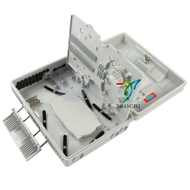 2024 hot sales 24 core fiber optic distribution box with plc splitter IP65 for FTTH