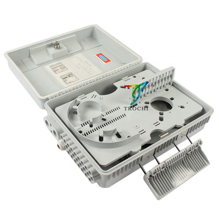 2024 hot sales 24 core fiber optic distribution box with plc splitter IP65 for FTTH