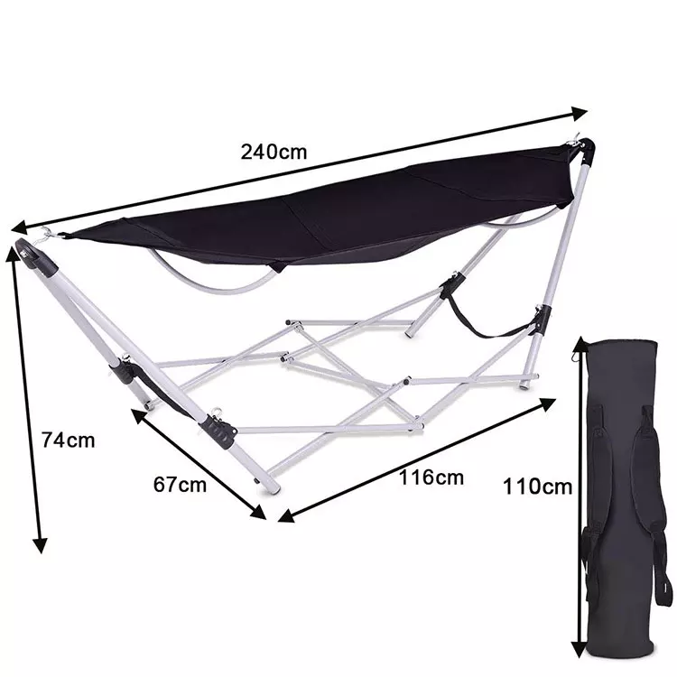 High Quality Camping Waterproof 600 d Oxford Hanging  Portable Net Folding Outdoor Hammock