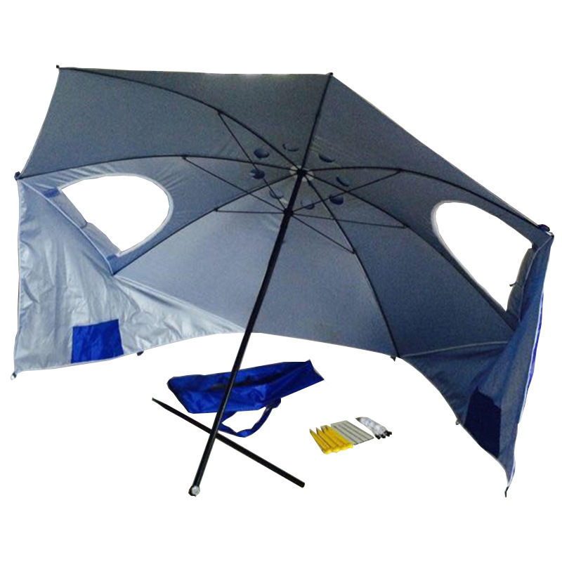 Outdoor Tent Sun and Rain Canopy Fishing Umbrella Sunshade Rain Folding Waterproof Camping Park Beach Umbrella