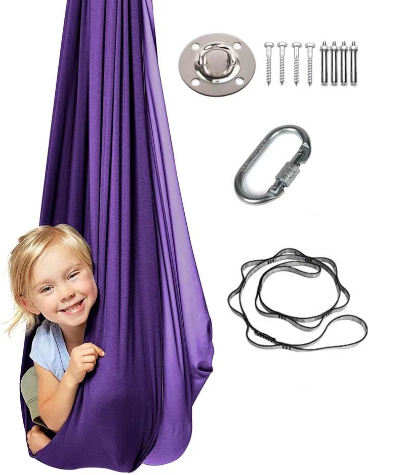 Double Elastic Cloth Indoor Outdoor Yoga Swing Aerial Yoga Hammock Children's Hammock