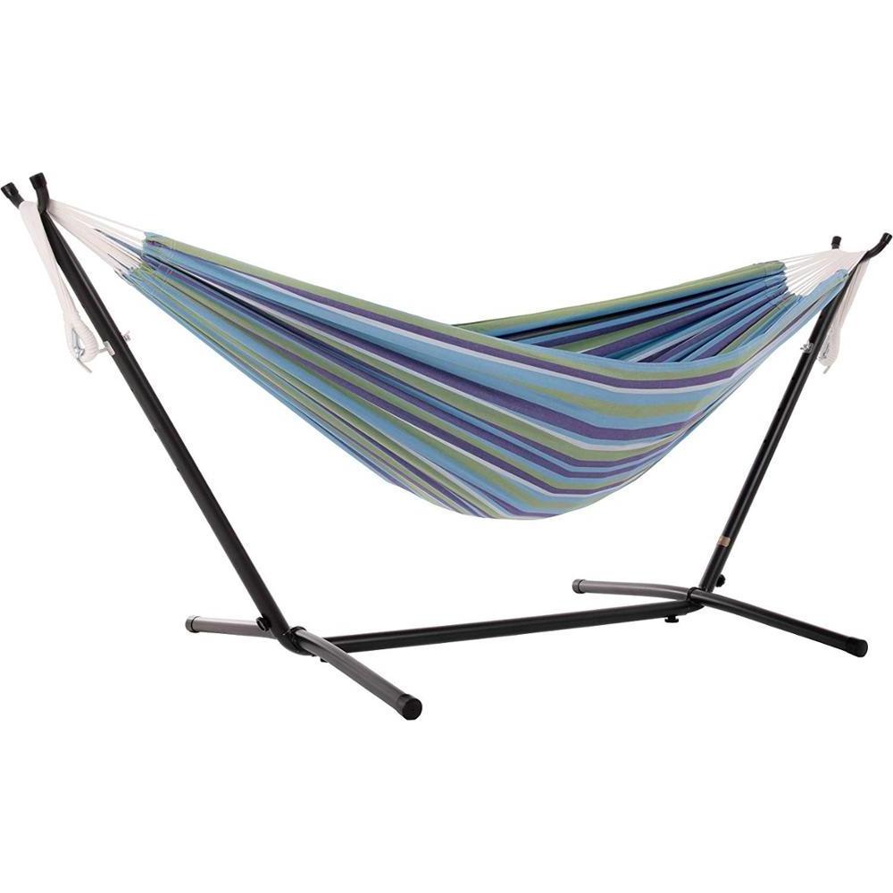 Wholesale Outdoor DIY Camping Portable Metal Beach Stainless Steel Double Hammock Chair Stand