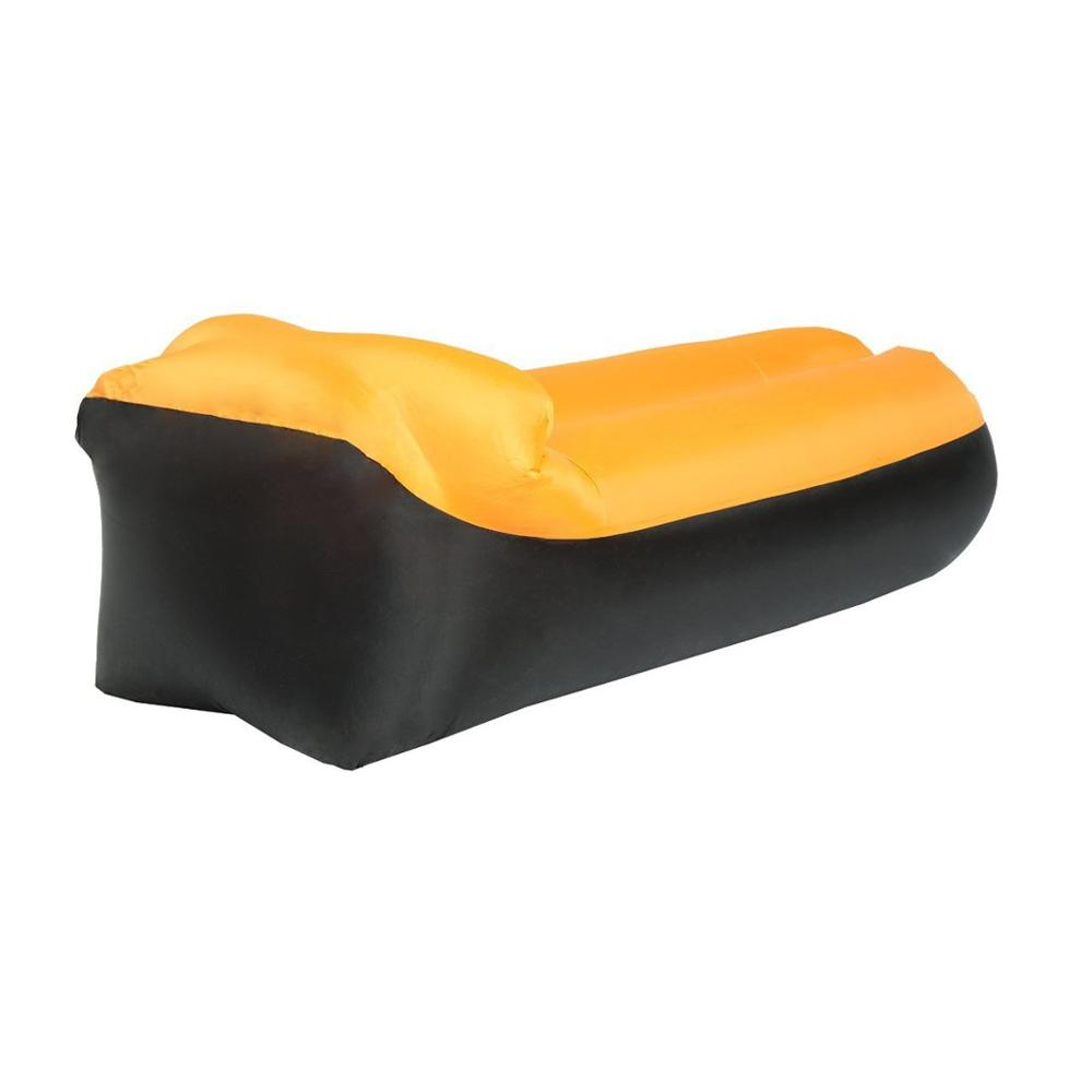 Leak-proof Portable Couch, Fast Inflating Air Bed Camping Outdoor Nylon Lazy Air Sleeping Bed Inflatable Air Bag Sofa