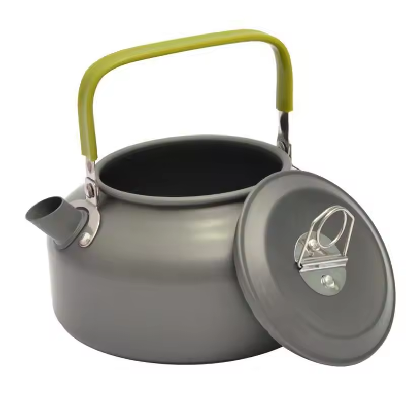 Outdoor Camping Picnic 2 To 3 People Lightweight Aluminum Nonstick Kit Kettle Bowl Camping Cookware Camping Pot And Pan Set