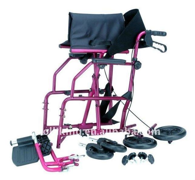 Colorful Light Weight Structure Pink Wheelchair