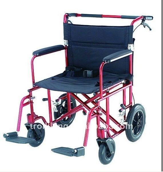 Colorful Light Weight Structure Pink Wheelchair