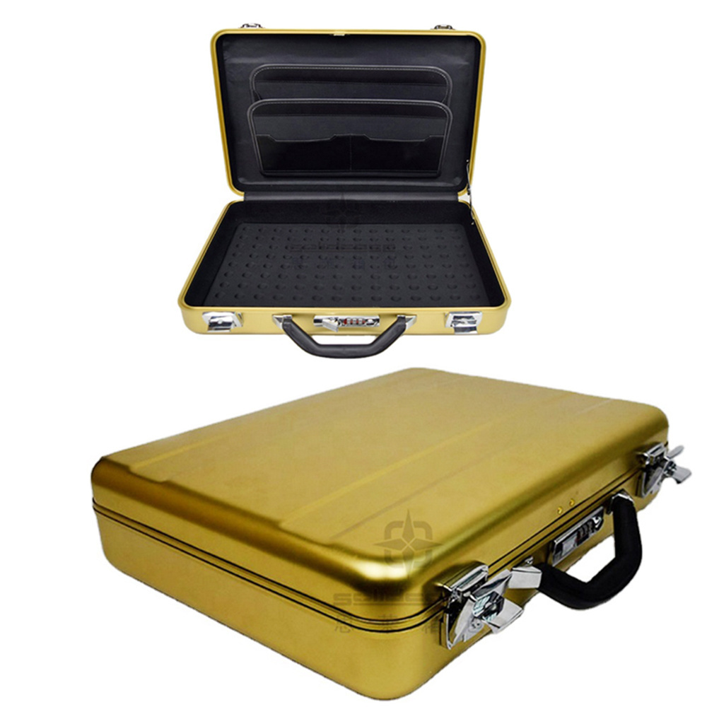 Factory Direct Supply Luxury Organizer Tools Equipment Customized Tool Carry Custom Hard Briefcase Aluminum Brief Case