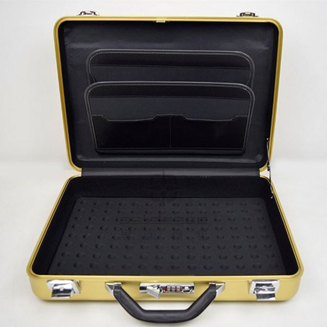 Factory Direct Supply Luxury Organizer Tools Equipment Customized Tool Carry Custom Hard Briefcase Aluminum Brief Case