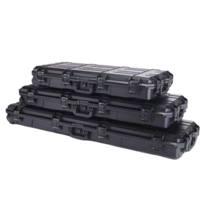 Custom Aluminum Long Gun Case Hard Instrument Waterproof with Key &Password Lock Case