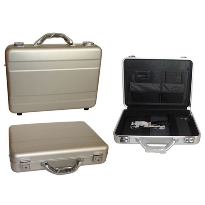 High Security Hard Laptop Storage Aluminum Packaging Custom Fireproof Designer Pilot Matte Briefcases