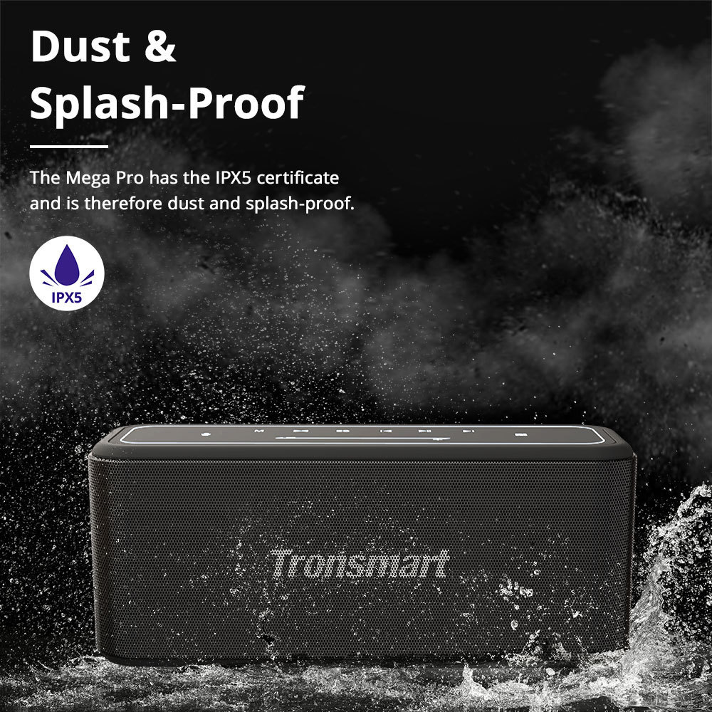 Tronsmart Mega Pro 60w Home Portatil  Blue tooth  Bocina Altavoz Negro Altavoz NFC TWS blue tooth speaker