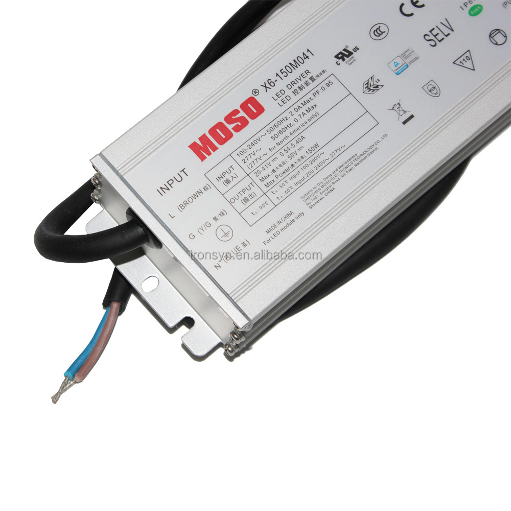 Moso Authorizaion X6-150M041 Moso LED Driver 150W 41V Switching Power Supply With IP67 Design