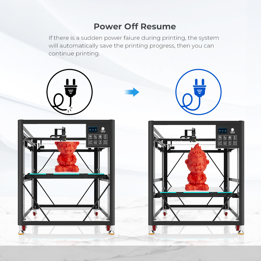 VEHO TRONXY 105 FDM Pellets Extruder 3d Printers Diy Large Size 600mm 800mm 1000mm for Pla 2023 Impresora Industrial Provided