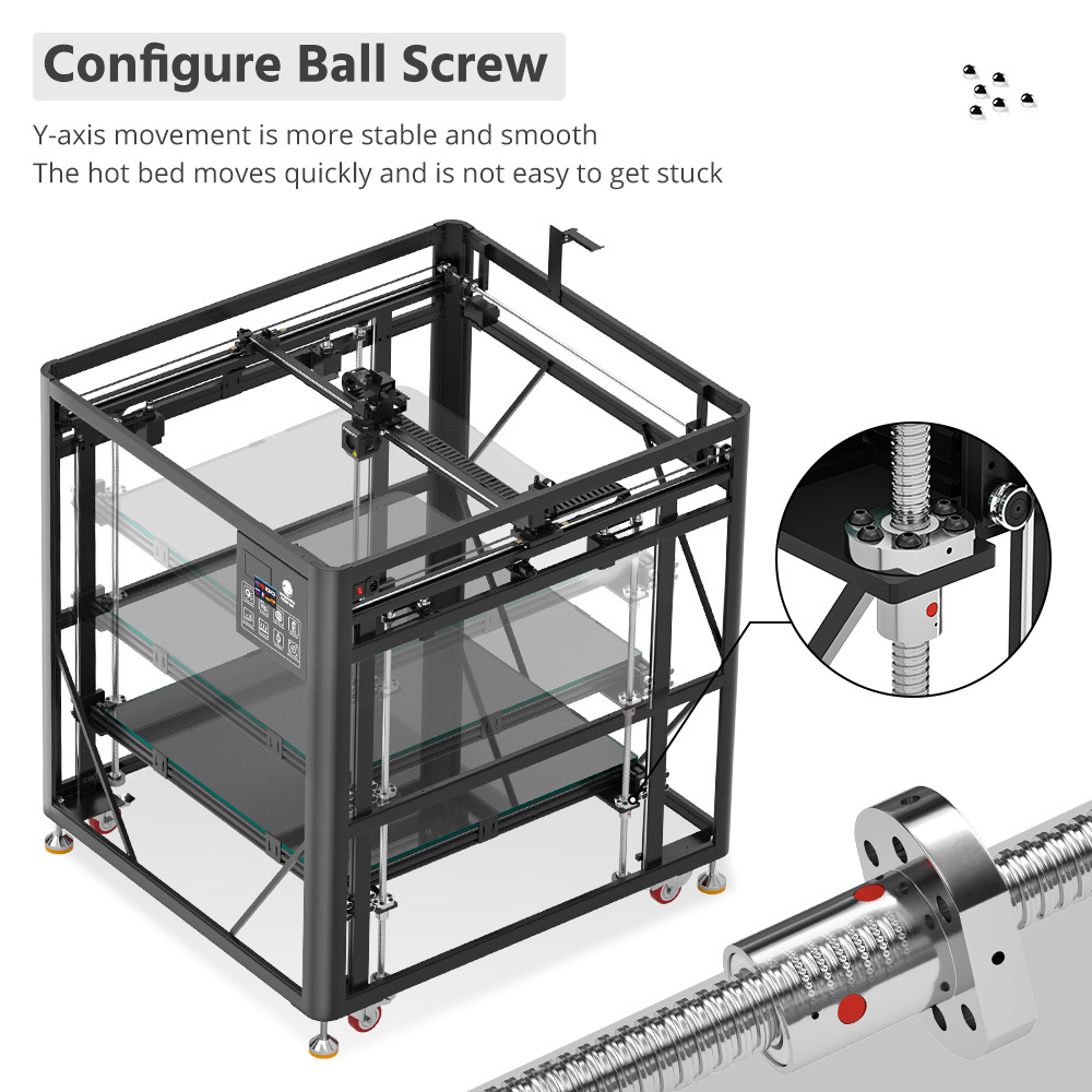 VEHO TRONXY 105 FDM Pellets Extruder 3d Printers Diy Large Size 600mm 800mm 1000mm for Pla 2023 Impresora Industrial Provided