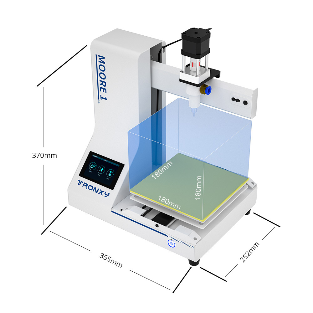 TRONXY MOORE 1 Clay Ceramic slurry Red porcelain Impresora 3d printing 180*180*180mm portable desktop for clay 3d printing