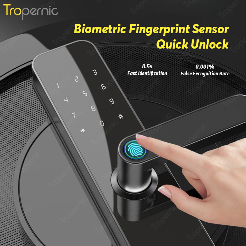 Tropernic Tuya APP Remote exterior Smart Keyless Lock Smart Digital Door Lock cerraduras inteligentes en puertas