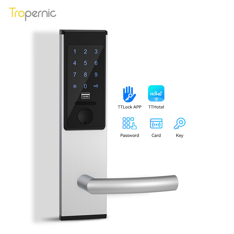 Smart Security Narrow European Ttlock App Handle Lock Guangdong Hyh Hardware Electronic Door Lock