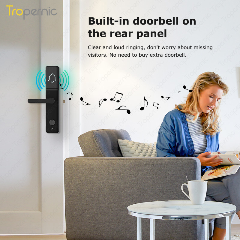 Tropernic TTlock Electronic Smart Home System Full Automatic Cerradura Ferreteria Fingerprint Digital Door Lock