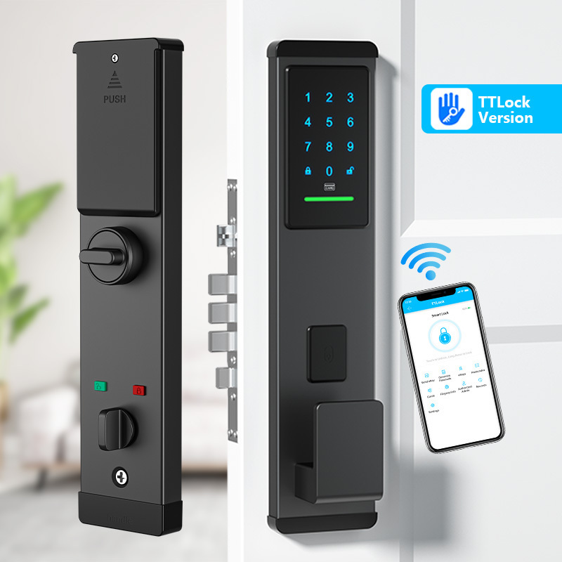 Tropernic Security APP Remotely Door Lock Electronic Smart IC Card Temporary Password Ttlock Smart Lock