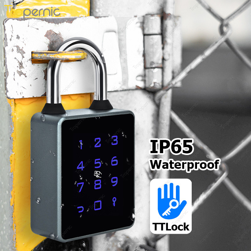 Tropernic High Security Keyless Candado Password Card Key Combination TTlock Smart Padlock