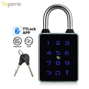 Tropernic High Security Keyless Candado Password Card Key Combination TTlock Smart Padlock