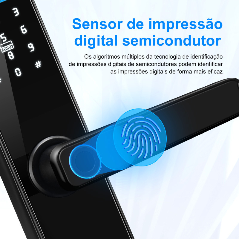 waterproof cerradura inteligente finger print door lock ttlock wifi fechadura electronica tuya chapas inteligentes smart digital