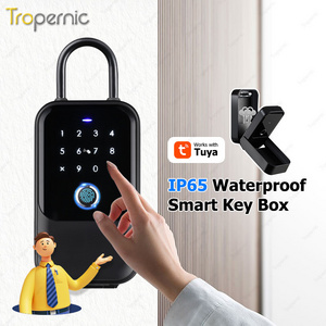 TT Lock Safe Wireless Network App Password Fingerprint IC Card Password Smart Storage Lock Key Lock Box For Car Keys