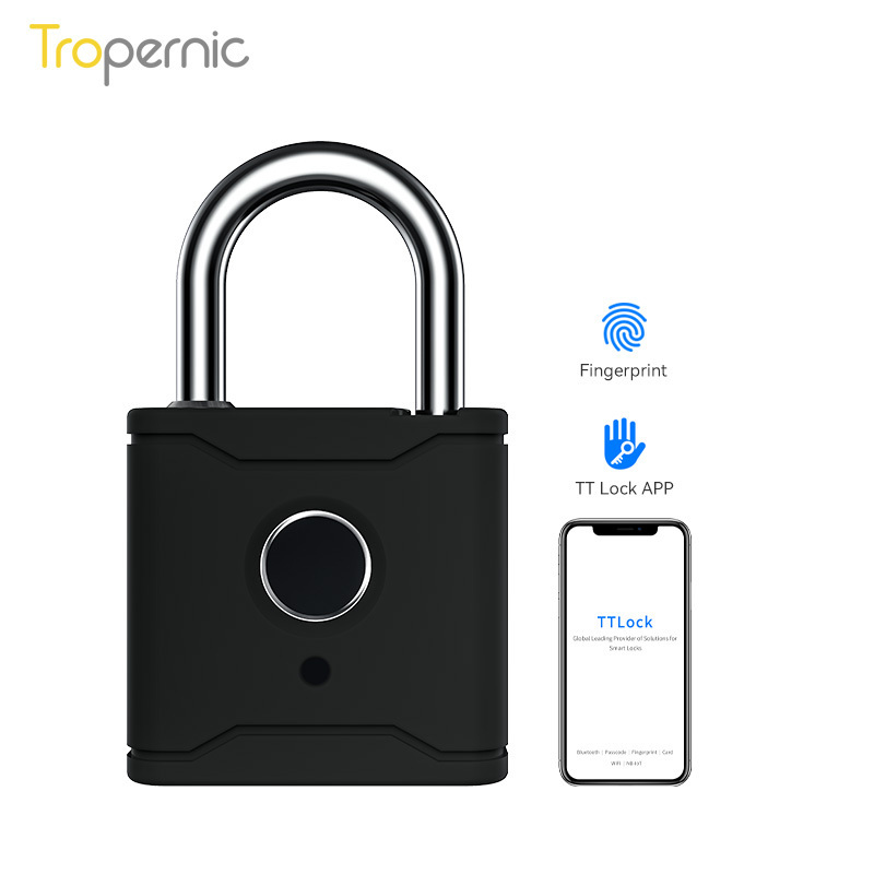 Alexa Keyless Mini Luggage Ip65 Waterproof Biometric Digital Electronic Mobile App Smart Fingerprint Padlocks