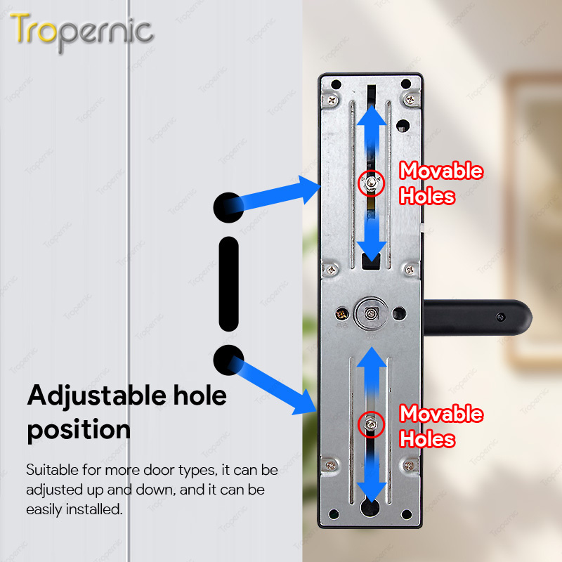 Outdoor Waterproof Fingerprint Anti-theft App Control Digital Hotel Lock System Password Keyless Entry Smart Door Lock