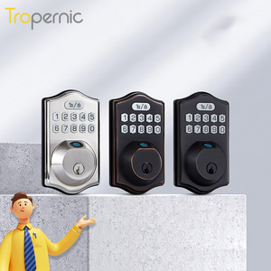 Tropernic Security Zinc Alloy USA Electronic Deadbolt Digital Door Lock Smart Keypad Lock