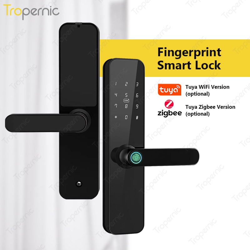 Tropernic Tuya APP Remote exterior Smart Keyless Lock Smart Digital Door Lock cerraduras inteligentes en puertas