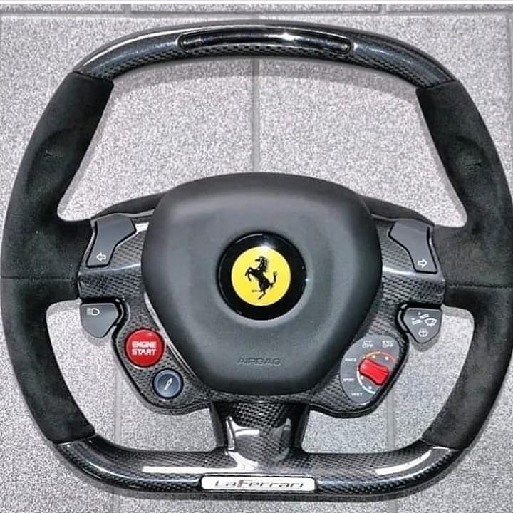 Steering wheel for Ferrari F8 Tributo GTC4Lusso Portofino SF90 Stradale 458 488 599 296 GTB Pista Monza 812 Superfast GTS Roma