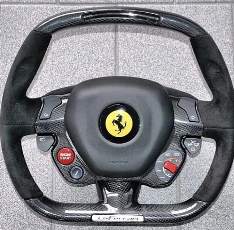 Steering wheel for Ferrari F8 Tributo GTC4Lusso Portofino SF90 Stradale 458 488 599 296 GTB Pista Monza 812 Superfast GTS Roma